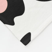 Roze luipaard afdrukken fleece deken (Hoek)