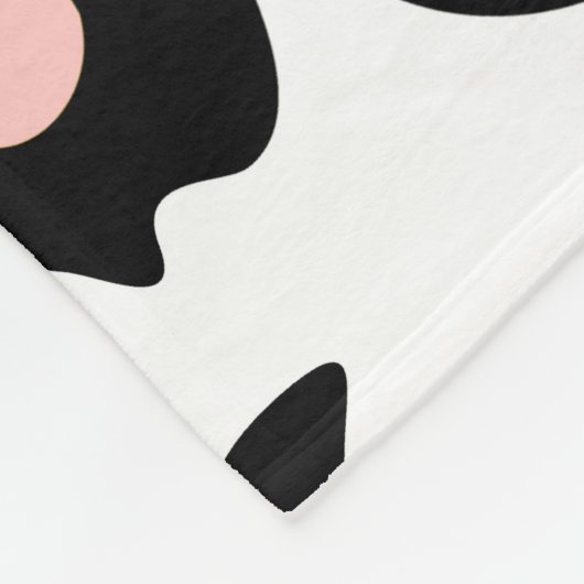 Roze luipaard afdrukken fleece deken (Hoek)