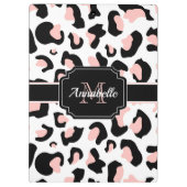 Roze luipaard afdrukken klembord (Achterkant)