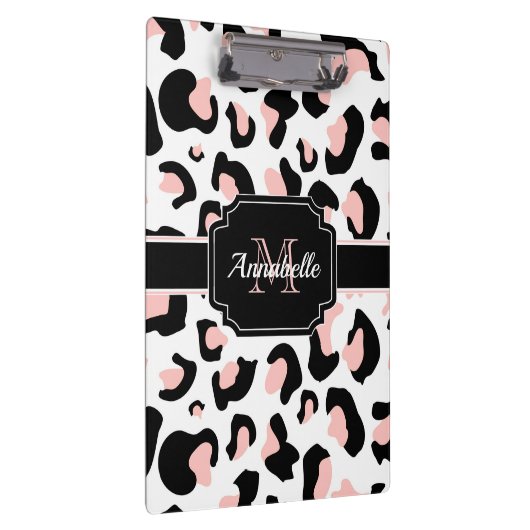 Roze luipaard afdrukken klembord (Rechts)