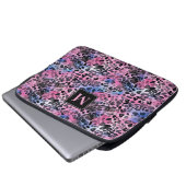 Roze luipaard afdrukken laptop sleeve (Voorkant onderkant)