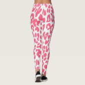 Roze luipaard afdrukken leggings (Achterkant)