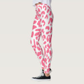Roze luipaard afdrukken leggings (Links)