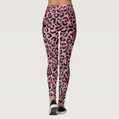 Roze luipaard afdrukken leggings (Achterkant)