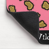 Roze luipaard afdrukken muismat (Hoek)