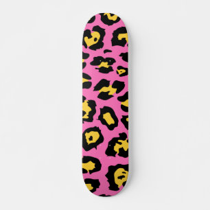 Roze luipaard afdrukken persoonlijk skateboard