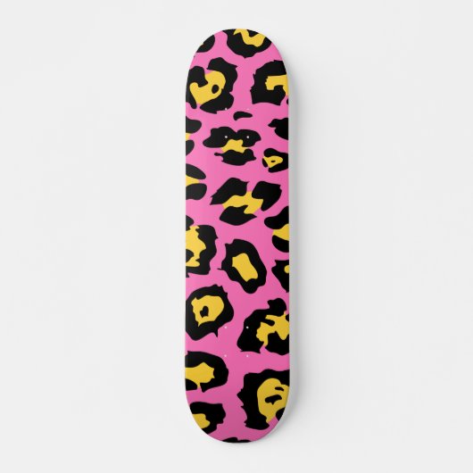 Roze luipaard afdrukken persoonlijk skateboard (Voorkant)