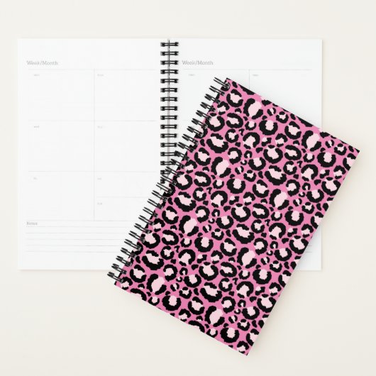 Roze luipaard afdrukken planner (Display)