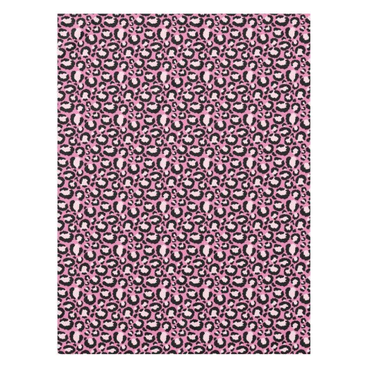 Roze luipaard afdrukken tafelkleed (Voorkant)