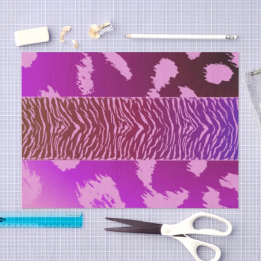 Roze luipaard afdrukken tissuepapier (Craft)