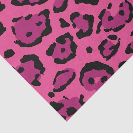 Roze luipaard afdrukken tissuepapier (Detail)