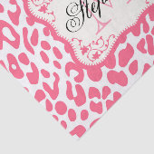 Roze luipaard afdrukken tissuepapier (Detail)