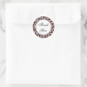 Roze Luipaard Bedankt Stickers (Tas)