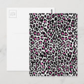 roze luipaard briefkaart (Voorkant / Achterkant)