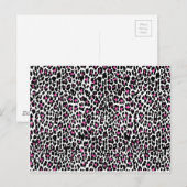 roze luipaard briefkaart (Voorkant / Achterkant)