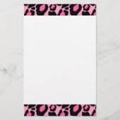 Roze luipaard briefpapier (Voorkant)