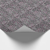 roze luipaard cadeaupapier (Hoek)