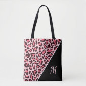 Roze luipaard Canvas tas Cheetah Monogram Bag (Voorkant)