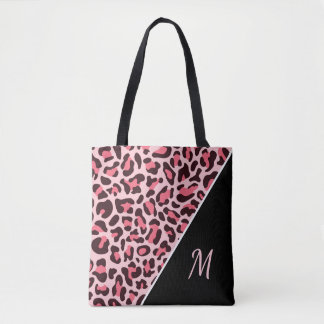 Roze luipaard Canvas tas Cheetah Monogram Bag