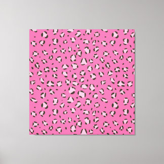 Roze Luipaard / Cheetah Patroon (dierlijk patroon) Canvas Afdruk