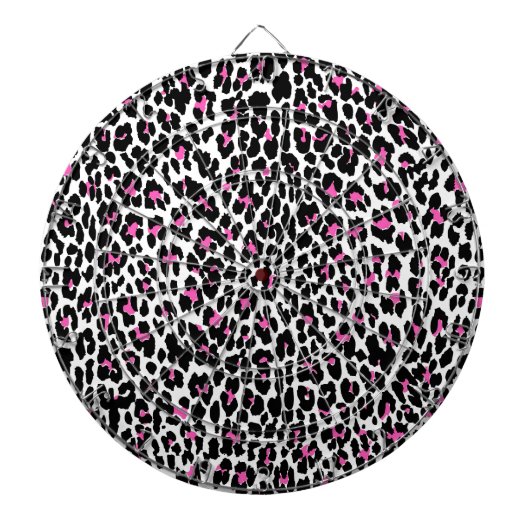 roze luipaard dartbord (Voorkant)
