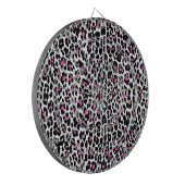 roze luipaard dartbord (Voorkant Links)