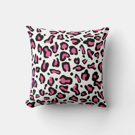 Roze luipaard Design Sierkussen Home Decor (Voorkant)