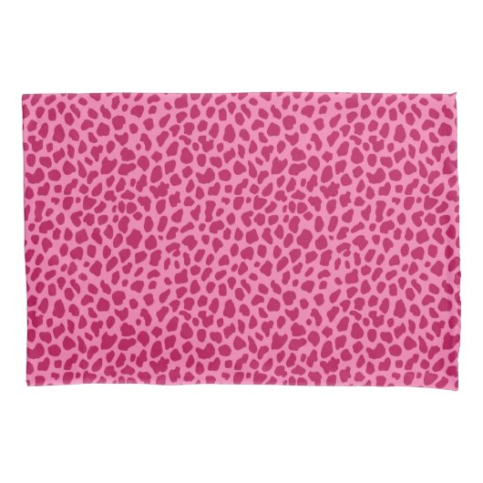 Roze Luipaard Dierenprint Retro Chic y2k Esthetisc Kussensloop (Voorkant)