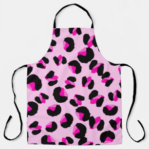 Roze luipaard. Dierlijk huidpatroon. Luipaard. Pan Schort