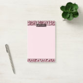 Roze Luipaard Dierprint Met Nep Folie En Naam Post-it® Notes (Kantoor)