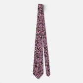 Roze Luipaard Dierprint Stropdas (Voorkant)