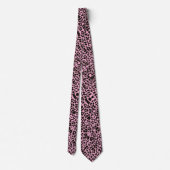 Roze Luipaard Dierprint Stropdas (Achterkant)