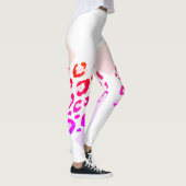 Roze Luipaard Geometrisch Leggings (Rechts)