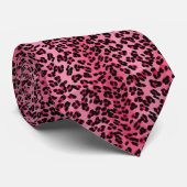Roze luipaard gevlekte pattereerde stropdas (Opgerold)
