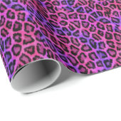 Roze luipaard huidafdruk cadeaupapier (Rol Hoek)