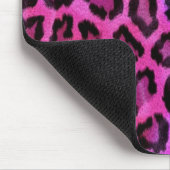 Roze luipaard huidafdruk muismat (Hoek)