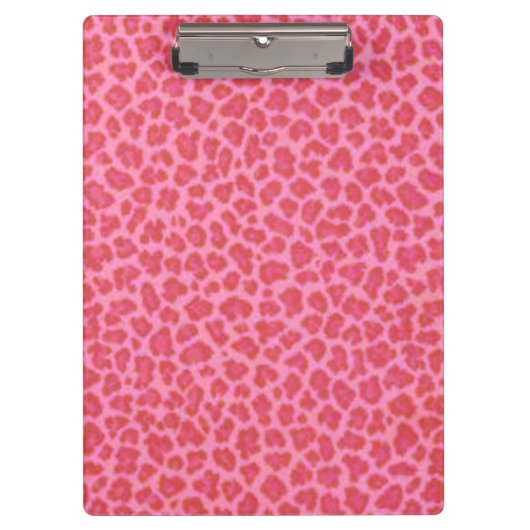 Roze luipaard Huidklembord Klembord (Voorkant)