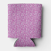 roze luipaard huidpatroon blikjeskoeler (Voorkant)