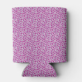 roze luipaard huidpatroon blikjeskoeler (Achterkant)
