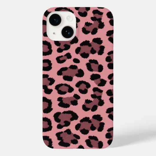 Roze Luipaard iPhone Hoesje (Achterkant)