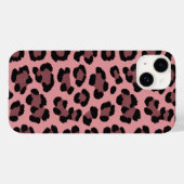 Roze Luipaard iPhone Hoesje (Achterkant (horizontaal))