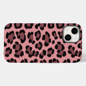 Roze Luipaard iPhone Hoesje (Achterkant (horizontaal))