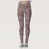 Roze luipaard Leggings (Voorkant)