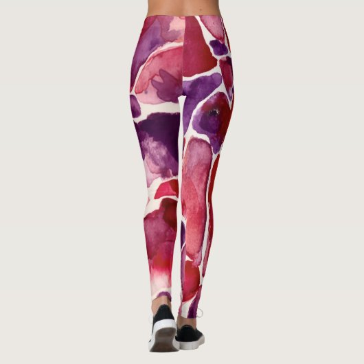 Roze luipaard leggings (Achterkant)