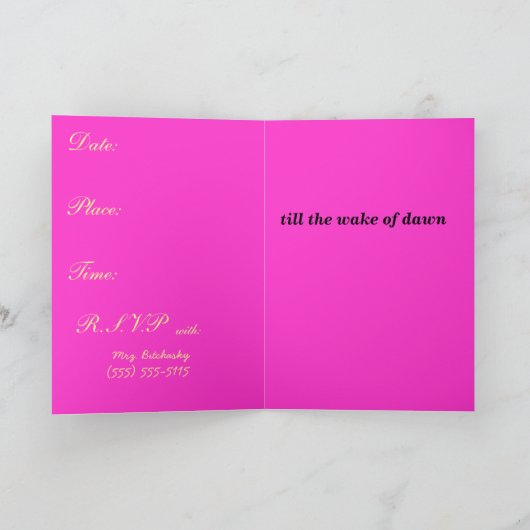 roze luipaard, Let's Party als een ROCK STAR biot. (Binnen)