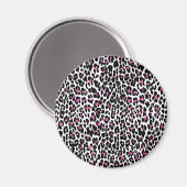 roze luipaard magneet (Voorkant / Achterkant)