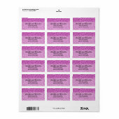 Roze luipaard Modern Etiket (Full Sheet)