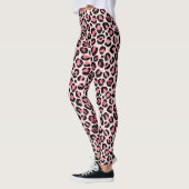 Roze Luipaard Patroon Leggings (Links)