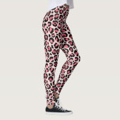 Roze Luipaard Patroon Leggings (Rechts)