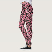 Roze Luipaard Patroon Leggings (Links)